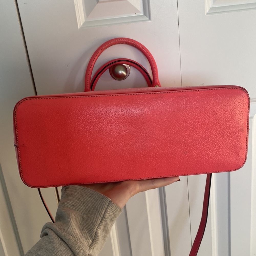 Kate Spade Beautiful Pink Satchel Handbag With Crossbody Strap With Handles - Picture 9 of 14